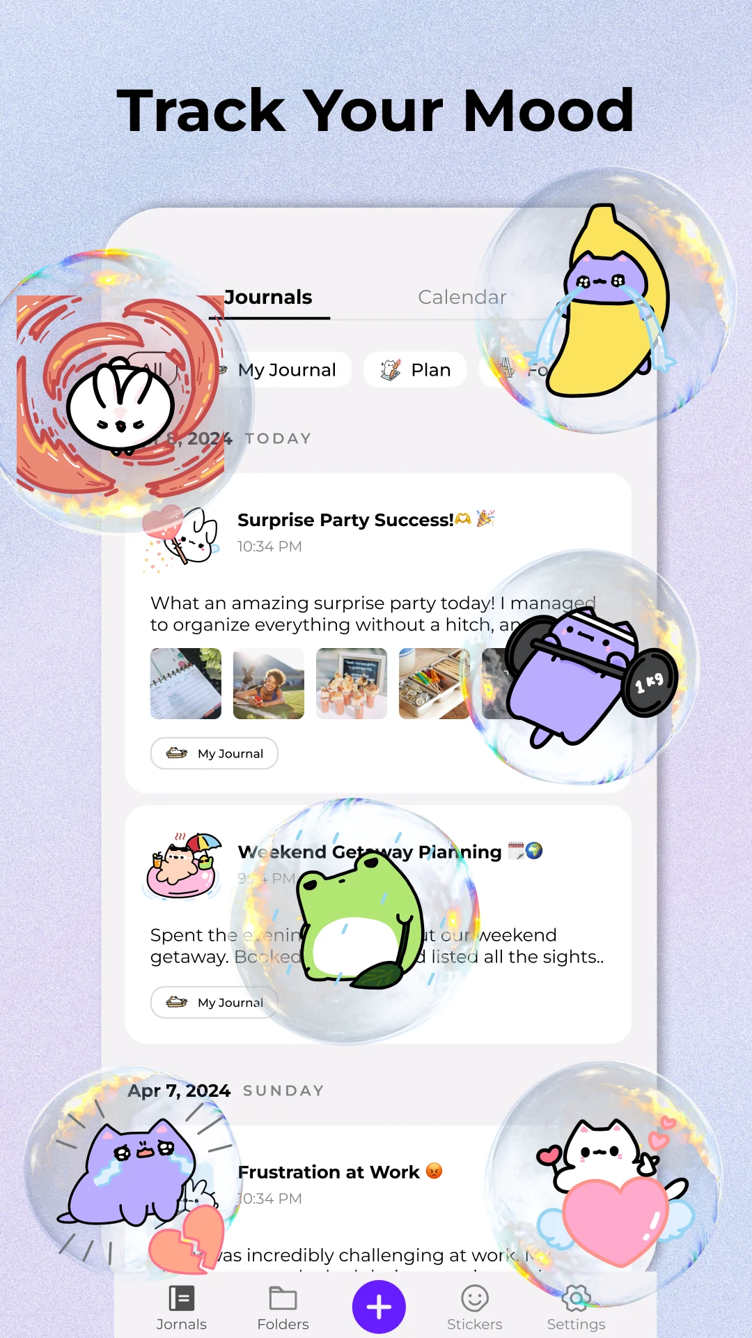 Miuu Note: Cute Diary Journal screenshot