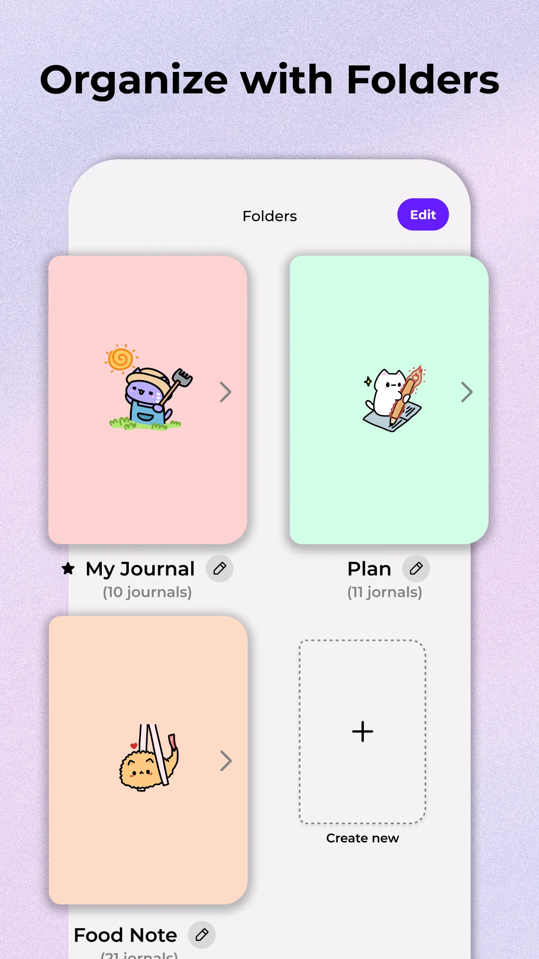 Miuu Note: Cute Diary Journal screenshot